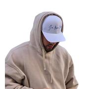 Gorra Snapback Clásica de Fútbol Madrid | 6 Paneles Ajustable Talla Única hasta 58 cm | Algodón Premium Blanco Merengue con Bordados de Madrid”