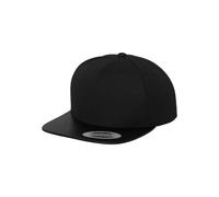 Gorra Snapback Clásica Flexfit® Carbono Yupoong De Imitación De Cuero Completo