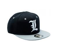 Gorra Snapback grande con licencia oficial de Death Note, ajustable, en negro y