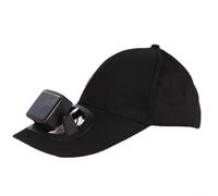 Gorra solar con protección UV y ajuste ajustable, gorra ligera y transpirable para deportes al aire libre, senderismo, playa, béisbol y (negro)