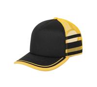 Gorra Stranger Things Dustin Henderson negra y amarilla de cosplay estilo trucker