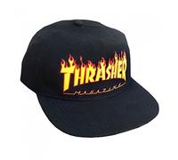 GORRA THRASHER MAGAZINE FLAME LOGO NEGRA