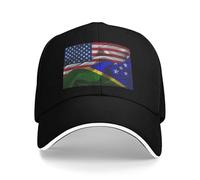 Gorra Trucker Bandera De Seda Vintage De Las Islas Salomón, Estados Unidos Cómodas Gorra De Trabajo Protector UV Sol Al Aire Libre Cap para Hombre Correr Invierno