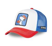 Gorra Trucker CAPSLAB PEANUTS SNOOPY Parche Rojo/Blanco/Azul Malla Logo