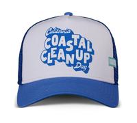 Gorra Trucker Coastal HFT CleanUpDay Blanca/Azul Basecap Meshcap Nueva