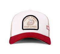 Gorra Trucker Coastal HFT High Lines Offwhite/Vino/Khaki Para Surfear Mesh