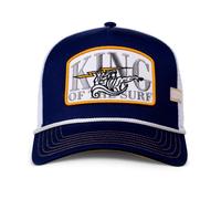 Gorra Trucker Coastal HFT King Surf Navy/Blanco Mesh Unisex Para Playa