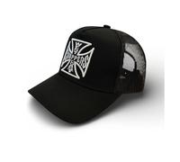 Gorra Trucker De 5 Paneles West Coast Choppers OG Cross NegroTalla única Negro