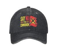 Gorra Trucker Di No Al Comunismo Antipolítico Gorra Beisbol Cómoda Ajustable Gorras De Béisbol para Senderismo Hombre Mujer