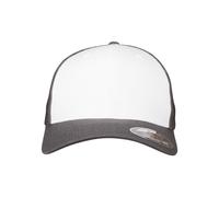 Gorra Trucker Flexfit De Malla Colorida Blanca Ajustada De Malla S/M L/XL