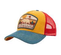 Gorra Trucker King Kerosin Para Hombre 'California' En Azul Amarillo Rojo