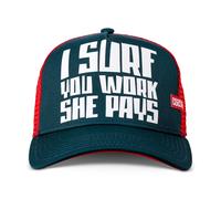 Gorra Trucker Mesh Fitted Alta Petrol De She Pays COASTAL HFT Surf Trabajo