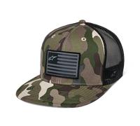 Gorra Trucker Plana Alpinestars Bandera Verde camuflaje/negroAjustable Verde camuflaje,negro