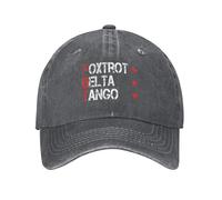Gorra Trucker Protesta contra La Democracia Foxtrot Delta Tango Fdt Gorra Deportiva Vaquera Casuales Gorras De Béisbol para Hombre Mujer Running