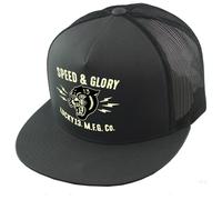 Gorra Trucker Snapback Lucky 13 Panther Head Speed Glory Carbón LCSB5PA