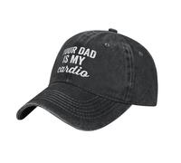 Gorra Trucker Tu Papá Es Mi Cardio Soft Gorra Transpirable Sombreros De Pesca para Verano Golf Tenis