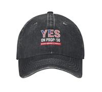 Gorra Trucker Vote Sí A La Proposición 50 Fdt Anti-47 Defender La Democracia Gorra Deportiva Vaquera Vintage Sombrero para Golf Hombre Pesca