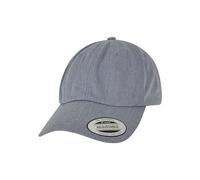 Gorra Unisex Flexfit de Perfil bajo de Sarga de algodón Gris Jaspeado Talla única