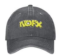 Gorra Unisex NOFX Logo de Banda Punk Vintage desgastada Hip Hop Music Baseball Gorra Ajustable