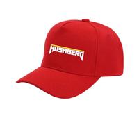 Gorra Unisex Snapback Gorras Polo Ajustables para H-.u.s-.a.b.e.r.g Suave con Orificio Coleta Béisbol Lisa De Camionero Entrenamiento Que Absorbe La-HongSe||One_Size