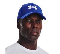 Under Armour UA Blitzing Gorra deportiva para hombre, cómoda gorra de béisbol de estilo casual, color azul real/blanco