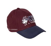 Gorra con Visera de Minnie - Color Rojo - Medida de 57 cm - Elaborada con Algodón y Poliéster - Estampado de Minnie - Producto Original