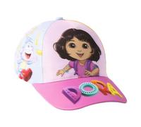 Gorra Visera Curva Dora La Exploradora Niños con Visera - Gorra Infantil Dora La Exploradora Cómoda, Transpirable y Ligera, Gorra Verano Ajustable, Protección Solar Playa, Piscina y Excursiones