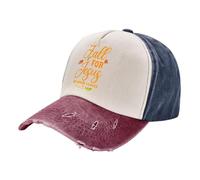 Gorra Viseras Enamórate De Jesús, Él Nunca Te Abandona. Denim Lavado 100% Algodón. Unisex Gorras De Béisbol Clásico Al Aire Libre Cap para Deportiva Hombre Aire Libre
