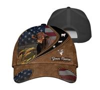 Gorra Viseras Vaca Maestra De Ganado De Granja De Amor Personalizada Cómodas Sombrero Clásico Gorra De Trabajo para Golf Aire Libre Invierno