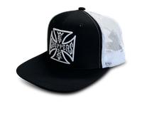Gorra West Coast Choppers OG Cross Flatbill Negro/BlancoTalla única Negro,Blanco