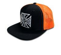 Gorra West Coast Choppers OG Flatbill Negro/NaranjaTalla única Negro,Naranja