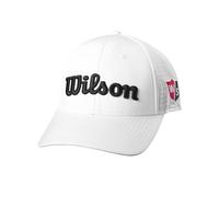 Gorra Wilson, Gorra W/S Performance Mesh, Con Material de Malla Transpirable, Accesorios de Golf para Hombre, Blanca