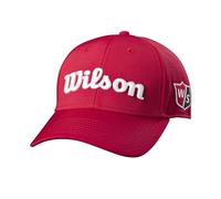 Gorra Wilson, Gorra W/S Performance Mesh, Con Material de malla transpirable, Accesorios de Golf para Hombre, Rojo
