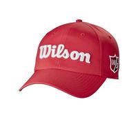 Gorra Wilson, Gorra W/S Pro Tour, Material Ligero, Accesorios de Golf para Hombre, Rojo