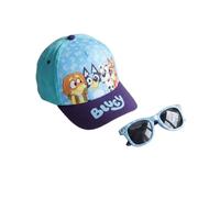 Gorra y Gafas de Sol Bluey Set Infantil Original para Niñ@s Unisex - Gorra y Gafas Bluey Accesorios Verano Gafas Protección UV y Gorra Ajustable