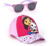 Gorra y Gafas de Sol Gabby's Dollhouse Set Infantil Original para Niñ@s Unisex - Gorra y Gafas Gabby's Dollhouse Accesorios Verano Gafas Protección UV y Gorra Ajustable