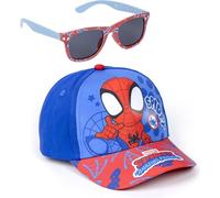 Gorra y Gafas de Sol Marvel Set Infantil Original para Niñ@s Unisex - Gorra y Gafas Avengers Accesorios Verano Gafas Protección UV y Gorra Ajustable