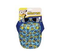 Gorra y Gafas de Sol Minions Set Niños Original - Gorra Infantil Ajustable y Gafas de Sol UV400 Protección Solar Diseño Minions, Complementos Verano Niño y Niña para Playa y Piscina