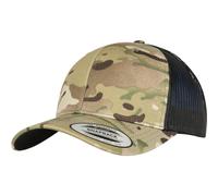 Gorra Yupoong Retro Trucker Multicam® Mesh Snapback 6 Panel Camuflaje