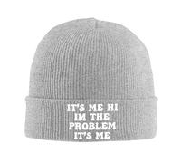 Gorras Beanie de Punto Hola, Soy yo, Problema Moda Gorro Invierno Unisex Sombreros de Invierno para Corriendo Deporte Esquí