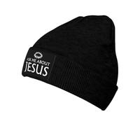 Gorras Beanie de Punto Pregúntame sobre el Cristianismo de Jesús Suave Gorro Invierno Moderno Sombrero de Beanie para Esquí Mujer Adulto
