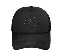 Gorras béisbol Cuatro Estaciones y Mujeres Luces Navidad Estoy Bien Todo está Bien Gorra FEA Navidad Gorra Golf para Mujeres para Hombres