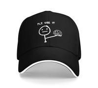 Gorras béisbol Personalizadas Divertido Dicho, por Favor úsalo USA tu Cerebro Sol Gorra béisbol Verano Unisex-Adolescentes Gorra Camionero Caliente Moda Gorra Snapback Regalos para Profesores