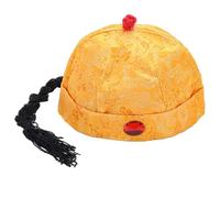 Gorras bordadas para niños, para fotografía, sombrero de emperador, sombrero de emperador en las dinastías chinas, gorras orientales chinas, orientales, chinas, orientales, con cola de caballo, fiesta