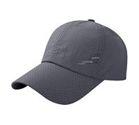 Gorras,Caps Sun Outdoor Summer Mesh Unisex Hat Cap Caps Perchero Sombreros (Dark Gray, One Size).