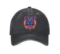 Gorras Casuales Lobo Loco Gorra De Béisbol Ajustable Gorras Deportivas Visera Gorra De Camionero para Verano Al Aire Libre Deporte
