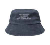 Gorras Cubo Imagina Tener Miedo A La Diversidad. Sombrero Bob Senderismo | Transpirable Gorro Pescador Ligero Bucket Hat Para Playa Aire Libre