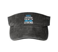 Gorras de algodón con visera deportiva Pops The Man The Myth The Legend