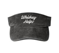 Gorras de algodón con visera Whiskey Helps Sport para hombre y mujer, color