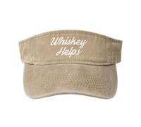 Gorras de algodón con visera Whiskey Helps Sport para hombre y mujer, color